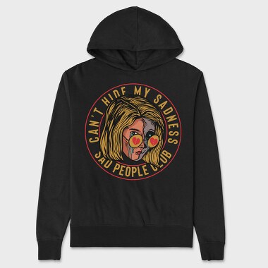 Sad People Club, Hanorac Oversize Barbati (Unisex)