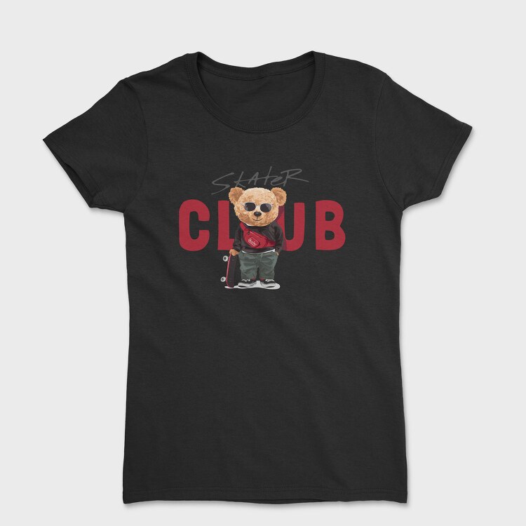 Skater Club Bear, Tricou Femei