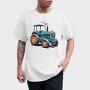 Tractor Cartoon Love, Tricou Barbati (Unisex)
