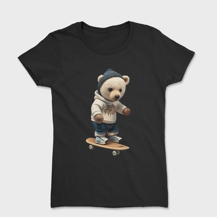 Skateboarding Bear 1, Tricou Femei