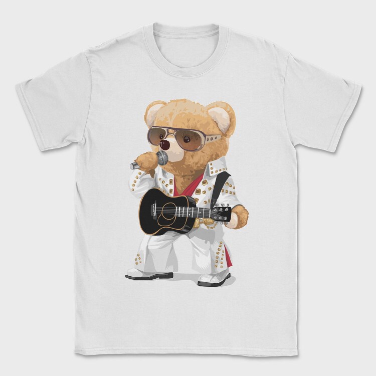 Teddy Elvis Guitar, Tricou Barbati (Unisex)