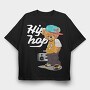 Teddy Boombox, Tricou Oversize Barbati (Unisex)