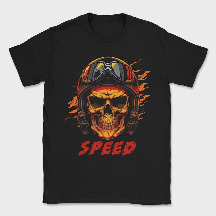 Speed Skull Racer, Tricou Barbati (Unisex)