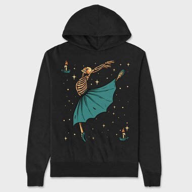 Skeleton Ballet Dancer, Hanorac Oversize Barbati (Unisex)