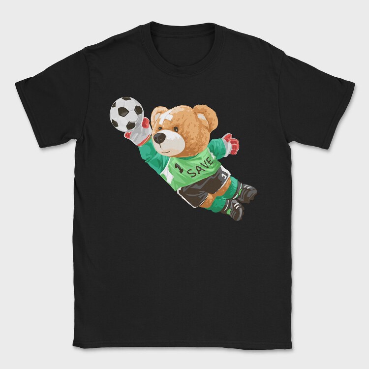 Soccer Bear Save, Tricou Barbati (Unisex)
