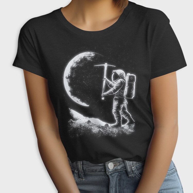 Astronaut Moon Picking, Tricou Femei