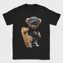 Skateboarding Teddy 1, Tricou Barbati (Unisex)