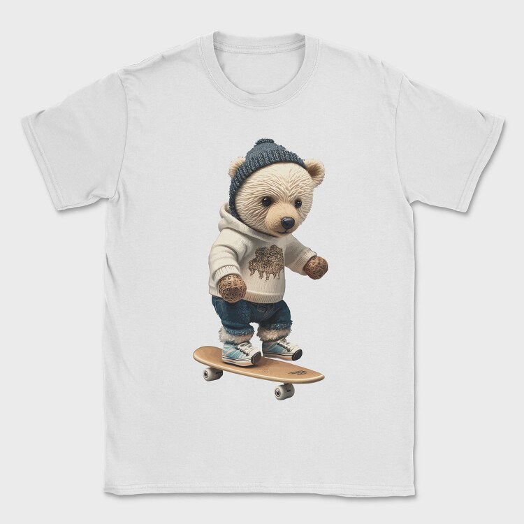 Skateboarding Bear 1, Tricou Barbati (Unisex)