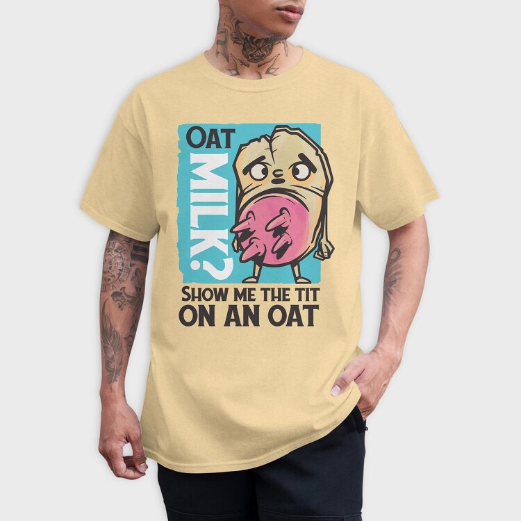 Oatmilk, Tricou Barbati (Unisex)