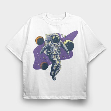 Spacewalker, Tricou Oversize Barbati (Unisex)