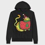 Christmas Cat Sweater, Hanorac Oversize Barbati (Unisex)