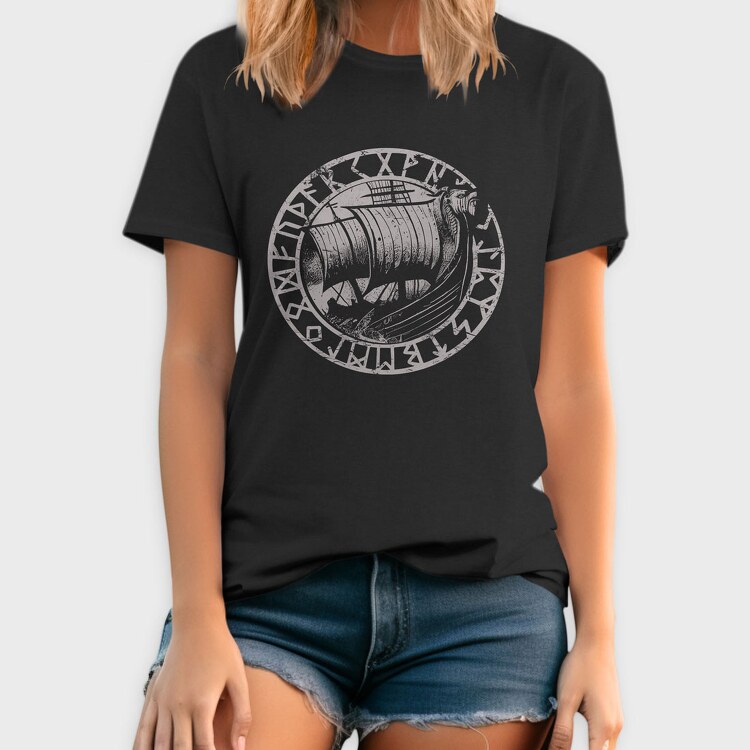 Viking Ship, Tricou Barbati (Unisex)