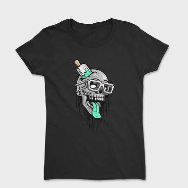 Skull Glasses Pickle, Tricou Femei