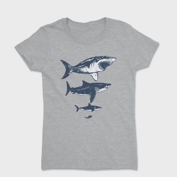 Megalodon Sizes, Tricou Femei