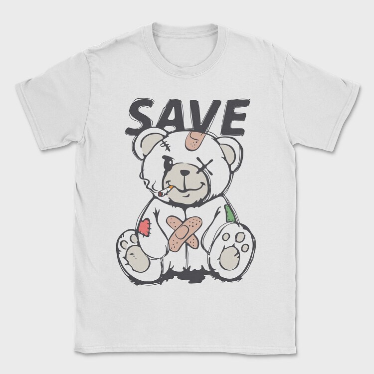Save Teddy Bear, Tricou Barbati (Unisex)
