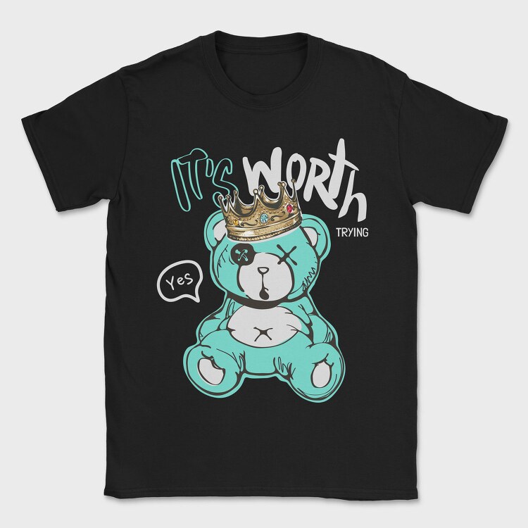 Royal Teddy Yes, Tricou Barbati (Unisex)