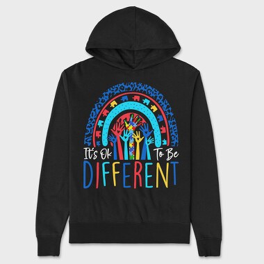 Puzzle Hands Different, Hanorac Oversize Barbati (Unisex)