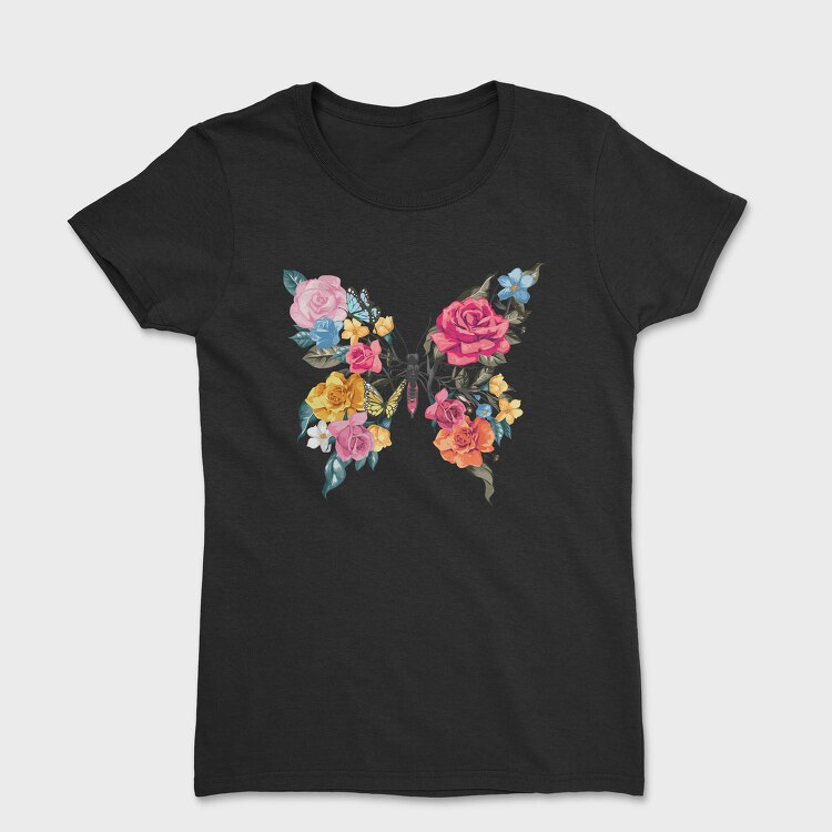 Butterfly Roses Bloom, Tricou Femei