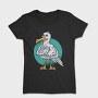 Cartoon Seagull Bird Angry, Tricou Femei
