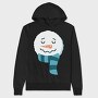 Christmas Snowman Faces 1, Hanorac Oversize Barbati (Unisex)