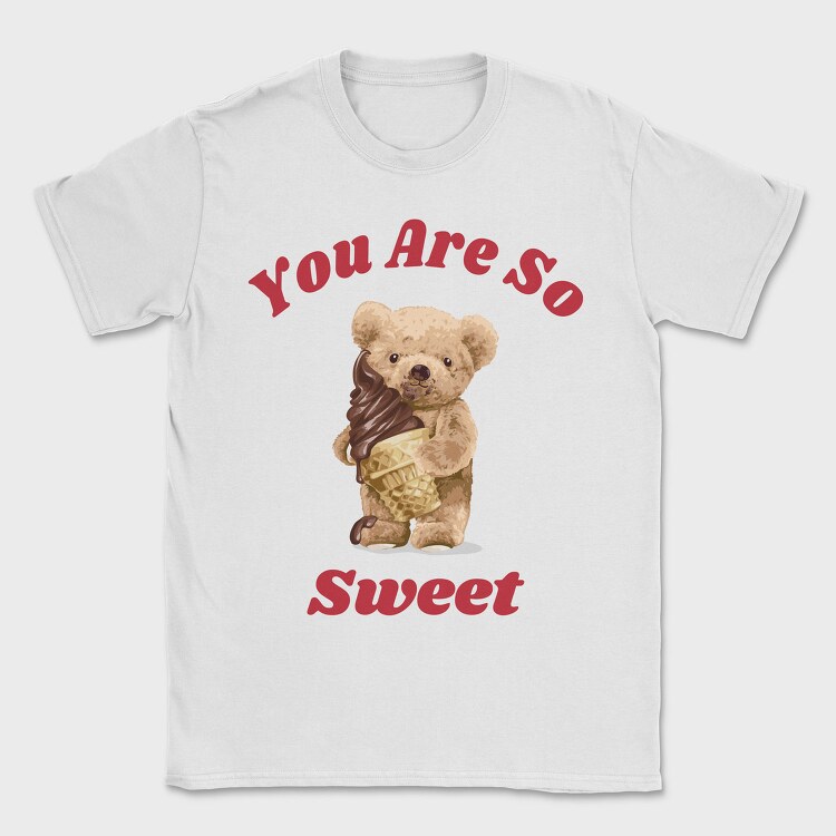Teddy Ice Cream Sweet, Tricou Barbati (Unisex)