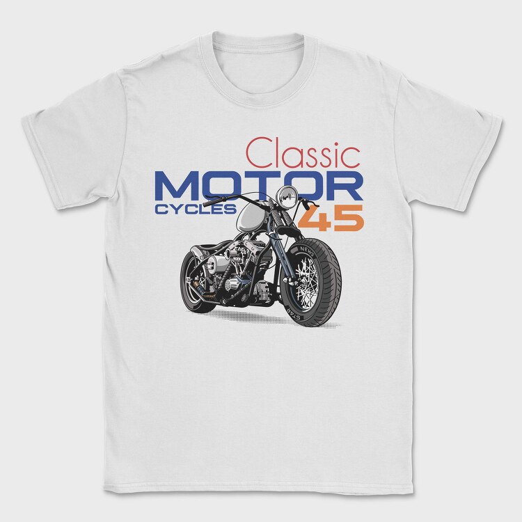 Classic Motor Cycles 45, Tricou Barbati (Unisex)