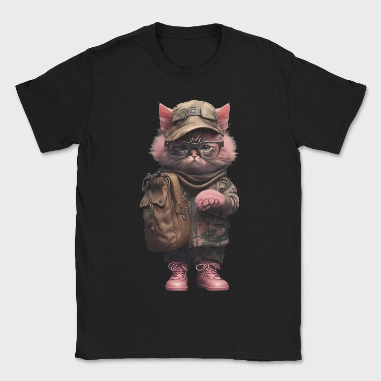 Cat Soldier, Tricou Barbati (Unisex)