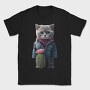 Cat Cactus Cool, Tricou Barbati (Unisex)