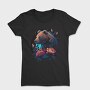 Neon Bear Blooms, Tricou Femei