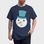 Christmas Snowman Faces 5, Tricou Barbati (Unisex)