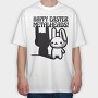 Easter Metalhead Bunny Metal, Tricou Oversize Barbati (Unisex)