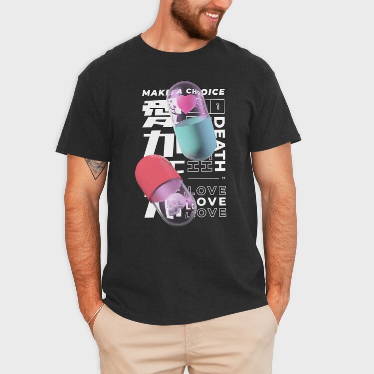 Choice Pills, Tricou Barbati (Unisex)
