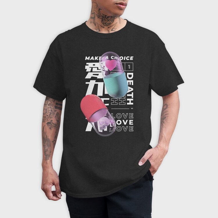 Choice Pills, Tricou Barbati (Unisex)