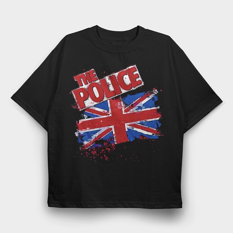 The Police, Tricou Oversize Barbati (Unisex)