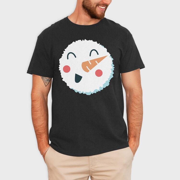 Christmas Snowman Faces 7, Tricou Barbati (Unisex)