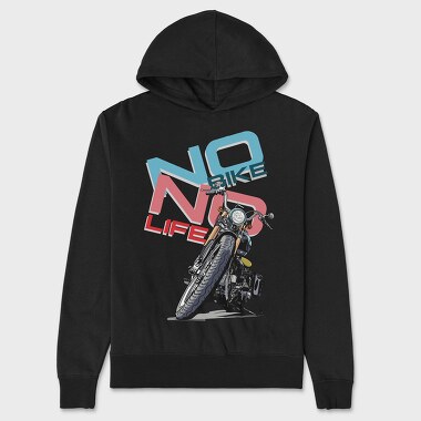 No Bike Life, Hanorac Oversize Barbati (Unisex)