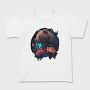 Neon Bear Blooms, Tricou Copii