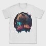 Neon Bear Blooms, Tricou Barbati (Unisex)