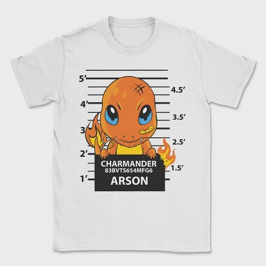 Charmander Mugshot, Tricou Barbati (Unisex)