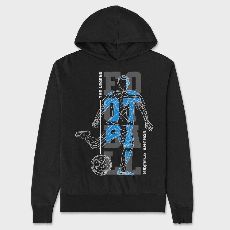Midfield Anchor Football, Hanorac Oversize Barbati (Unisex)