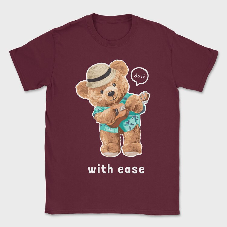 Hawaiian Bear Strumming, Tricou Barbati (Unisex)