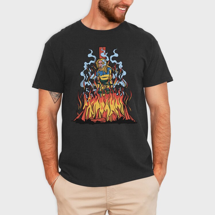 Fire Witch, Tricou Barbati (Unisex)