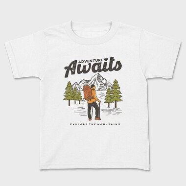 Adventure Awaits Hike, Tricou Copii