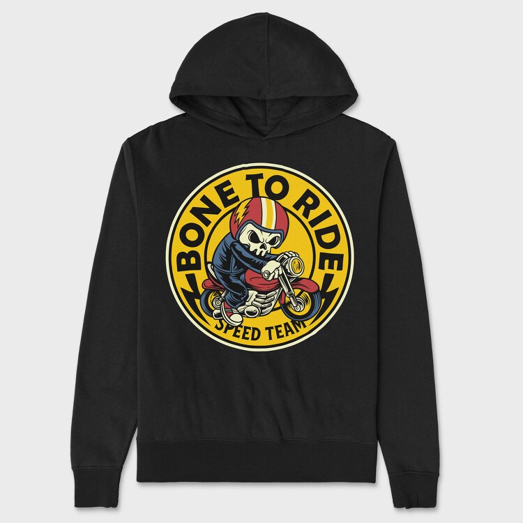 Bone To Ride, Hanorac Oversize Barbati (Unisex)