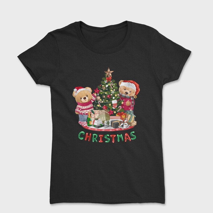 Christmas Teddy Bear 1, Tricou Femei