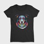 Colorful Dog Portrait, Tricou Femei