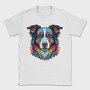Colorful Dog Portrait, Tricou Barbati (Unisex)