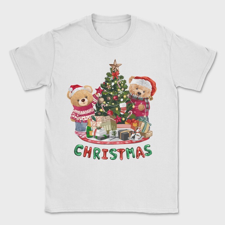 Christmas Teddy Bear 1, Tricou Barbati (Unisex)