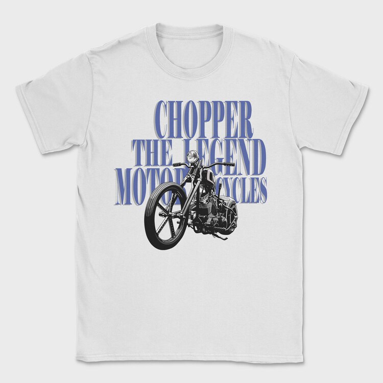 Chopper Legend Motorcycle, Tricou Barbati (Unisex)