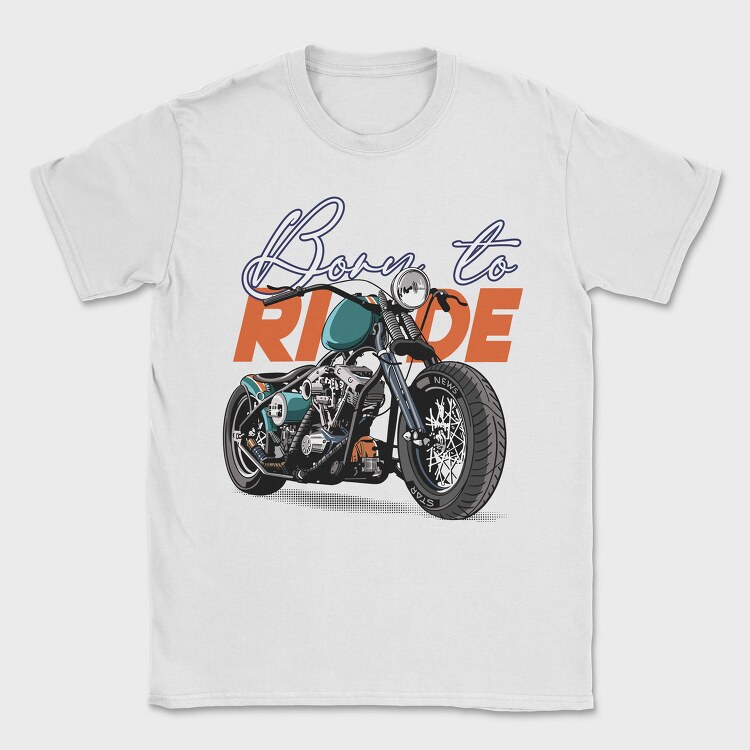 Born To Ride, Tricou Barbati (Unisex)